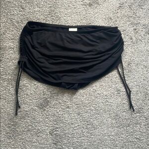 Lands' End Black Swim Skirt Bikini Bottom